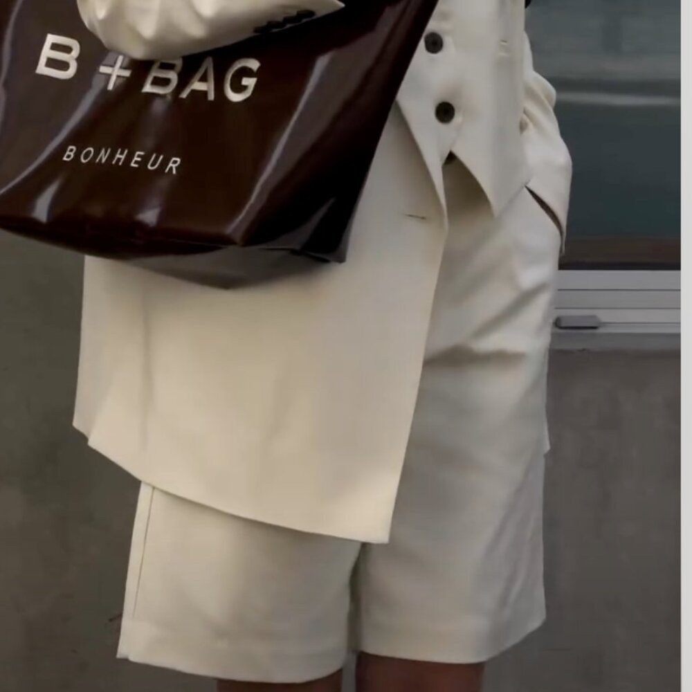 NWT DISSH Beckham Bermuda Shorts Cream US 10 Quiet Luxury Old Money Euro Summer - Picture 15 of 15